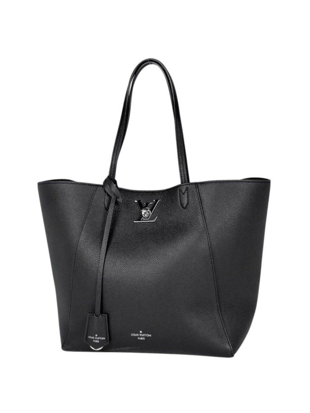 Louis Vuitton Lockme Cabas Tote Bag Leather Noir